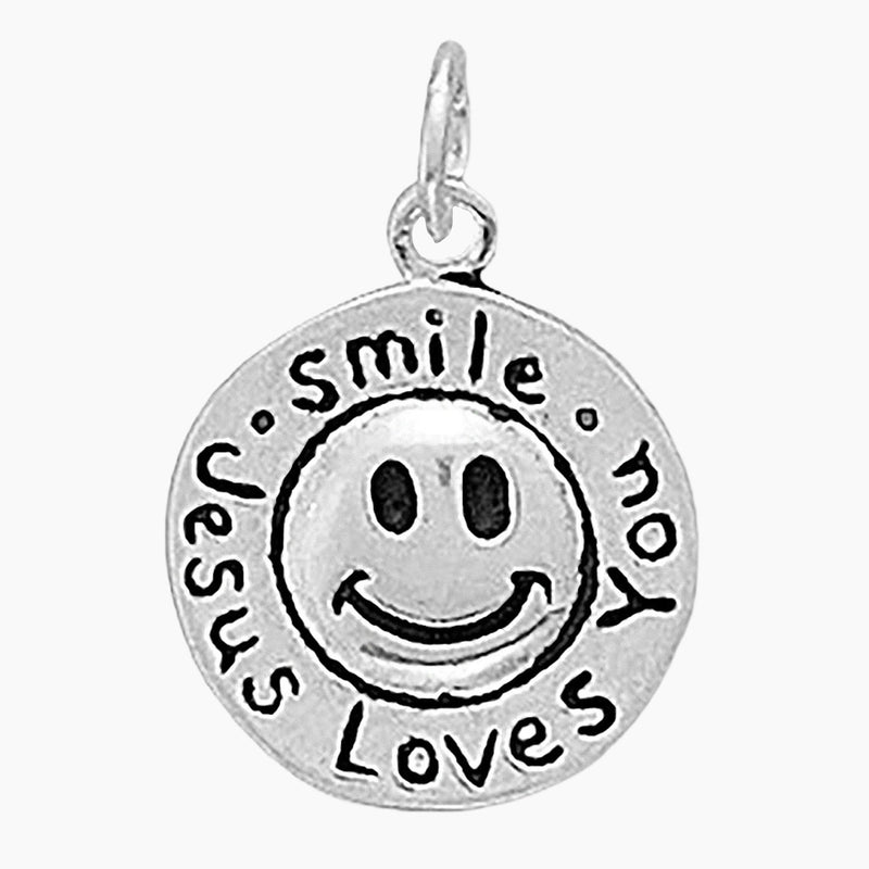 Smile Jesus Loves You Charm