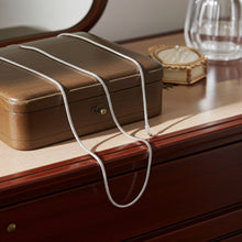 Snake Chain Rhodium Plated - 1mm Example View