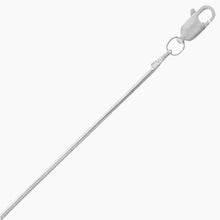 Snake Chain Rhodium Plated - 1mm