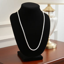 Snake Chain - 2.6mm on Necklace Bust Display