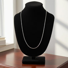Snake Chain - 0.7mm on Necklace Bust Display