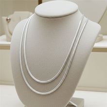 Snake Chain - 1.8mm Layered on Necklace Bust Display