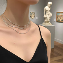 Snake Chain - 1mm Multi Strand on Neck