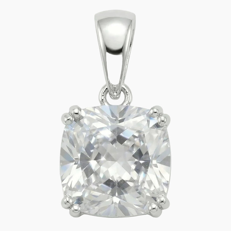 Soft Square Cubic Zirconia Pendant