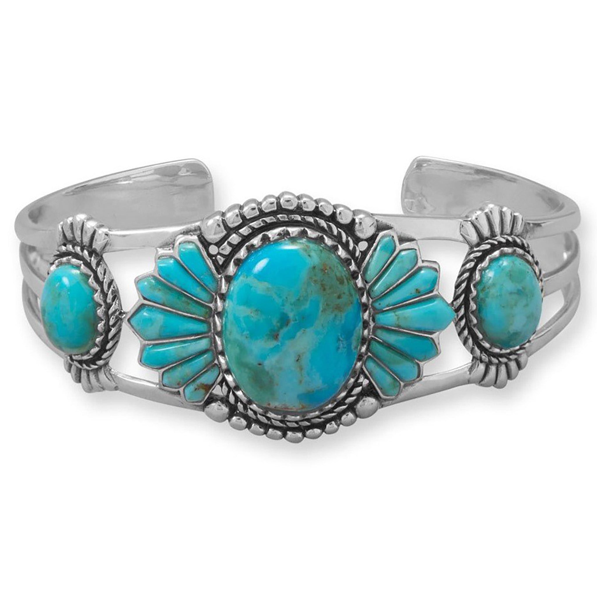 Southwest Style Turquoise Cuff Bracelet