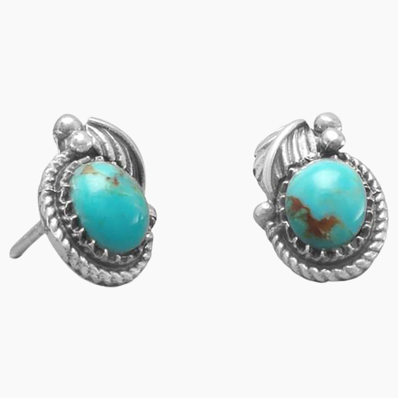 Southwest Style Turquoise Stud Earrings