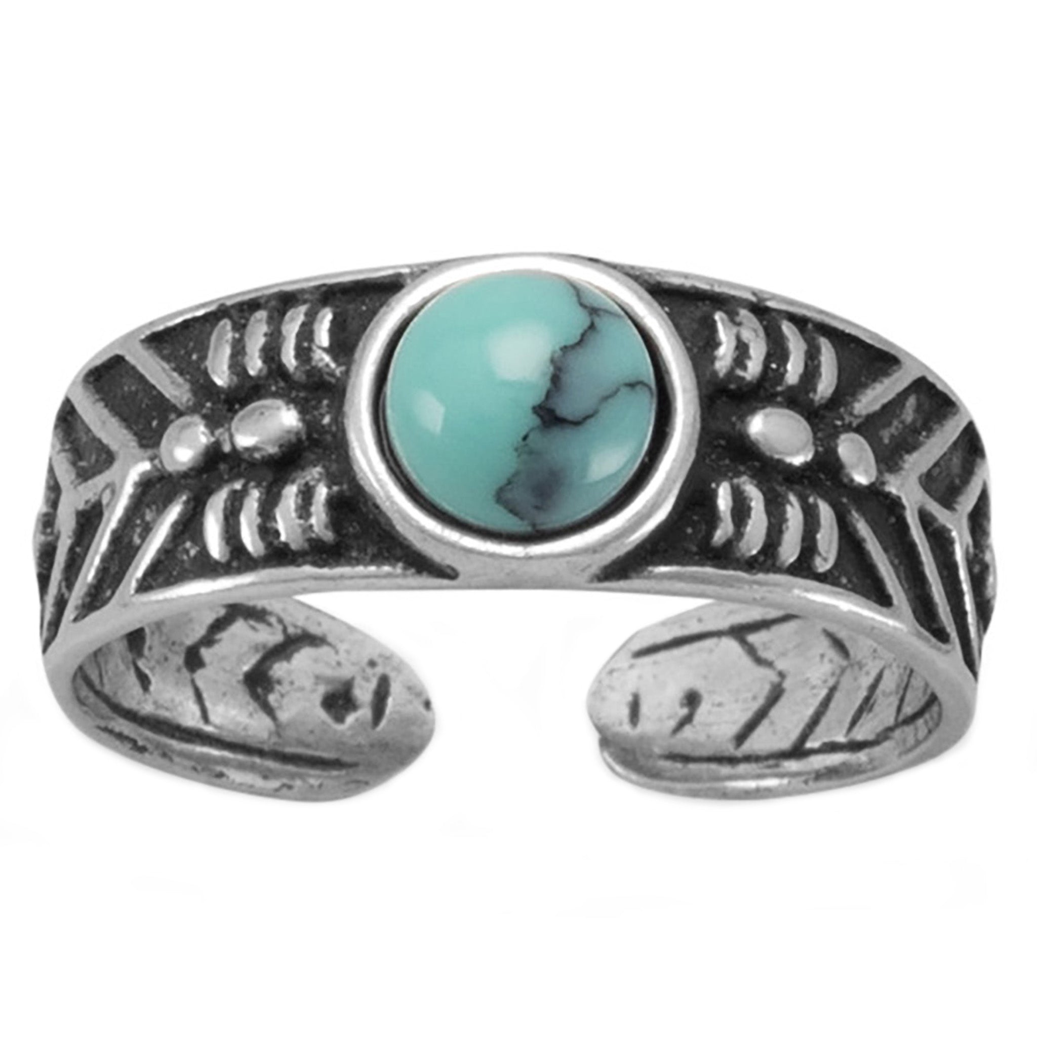 Southwest Style Turquoise Toe Ring