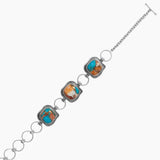 Spiny Oyster and Turquoise Bracelet