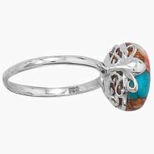 Spiny Oyster Turquoise Ring Side View