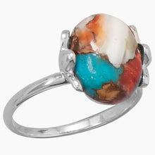 Spiny Oyster Turquoise Ring Bottom View