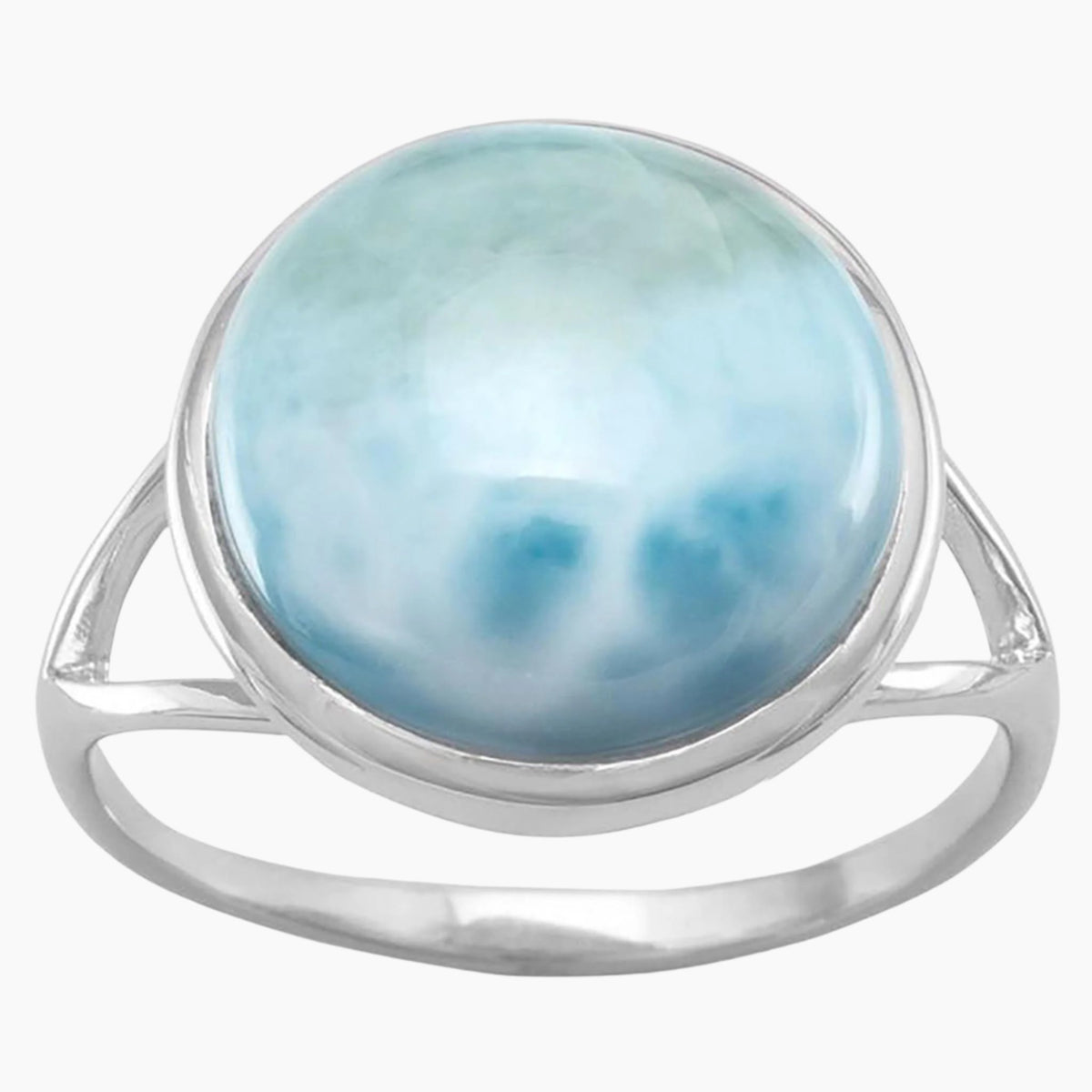 Split Band Larimar Ring