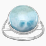 Split Band Larimar Ring