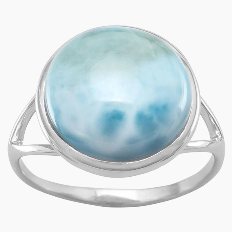 Split Band Larimar Ring