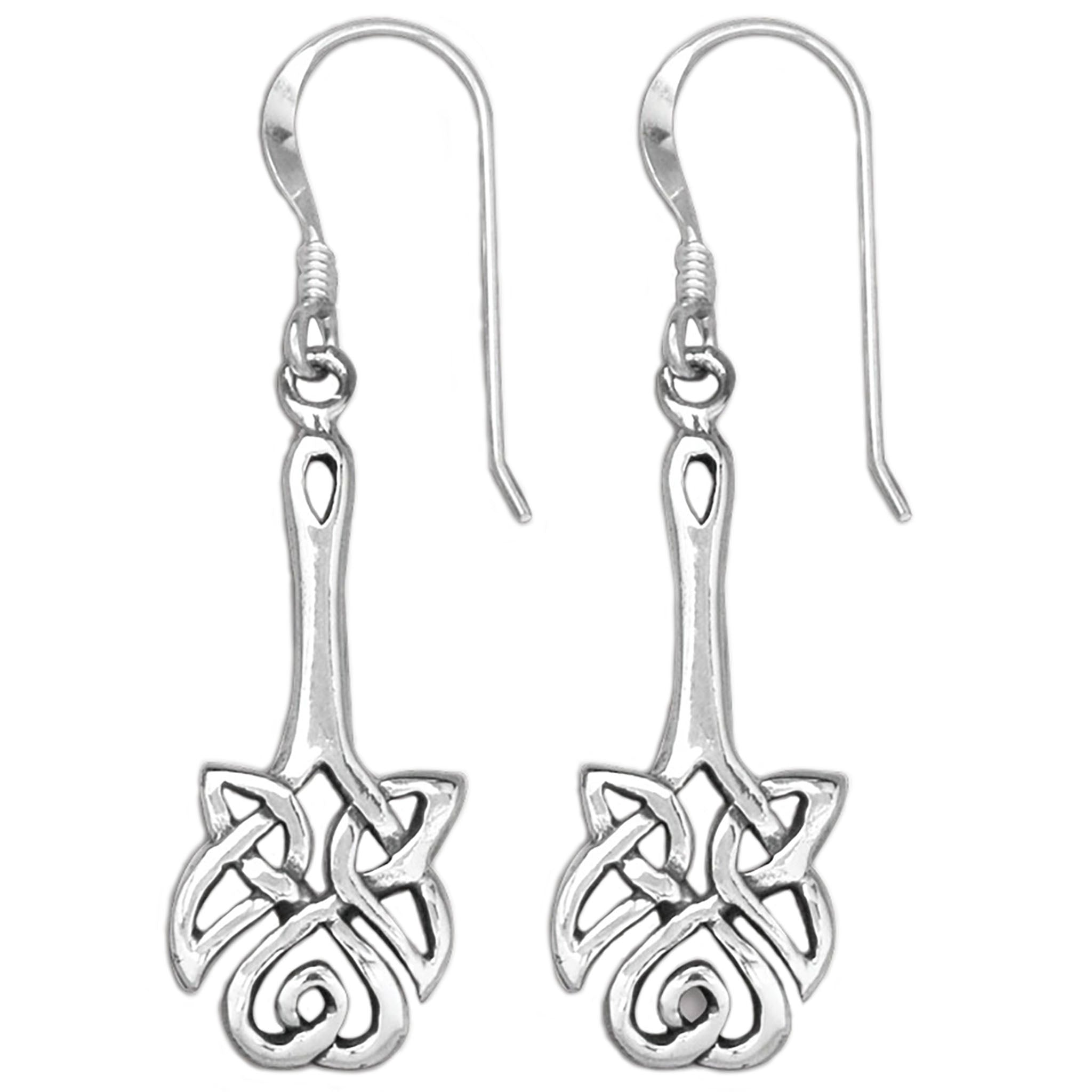 Spoon Design Celtic Knot Earrings