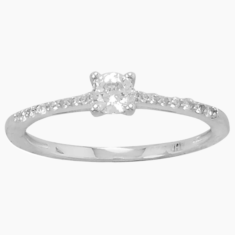 Square Cubic Zirconia Ring