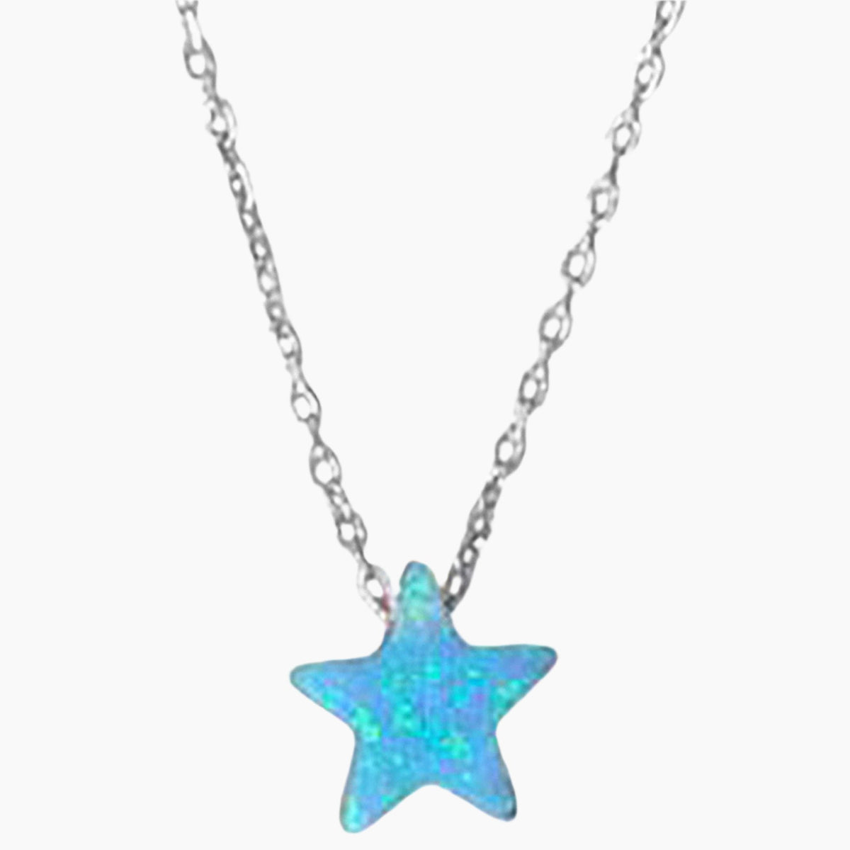 Star Shape Opal Necklace