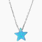 Star Shape Opal Necklace