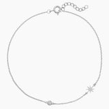 Starburst and Zirconia Accent Anklet