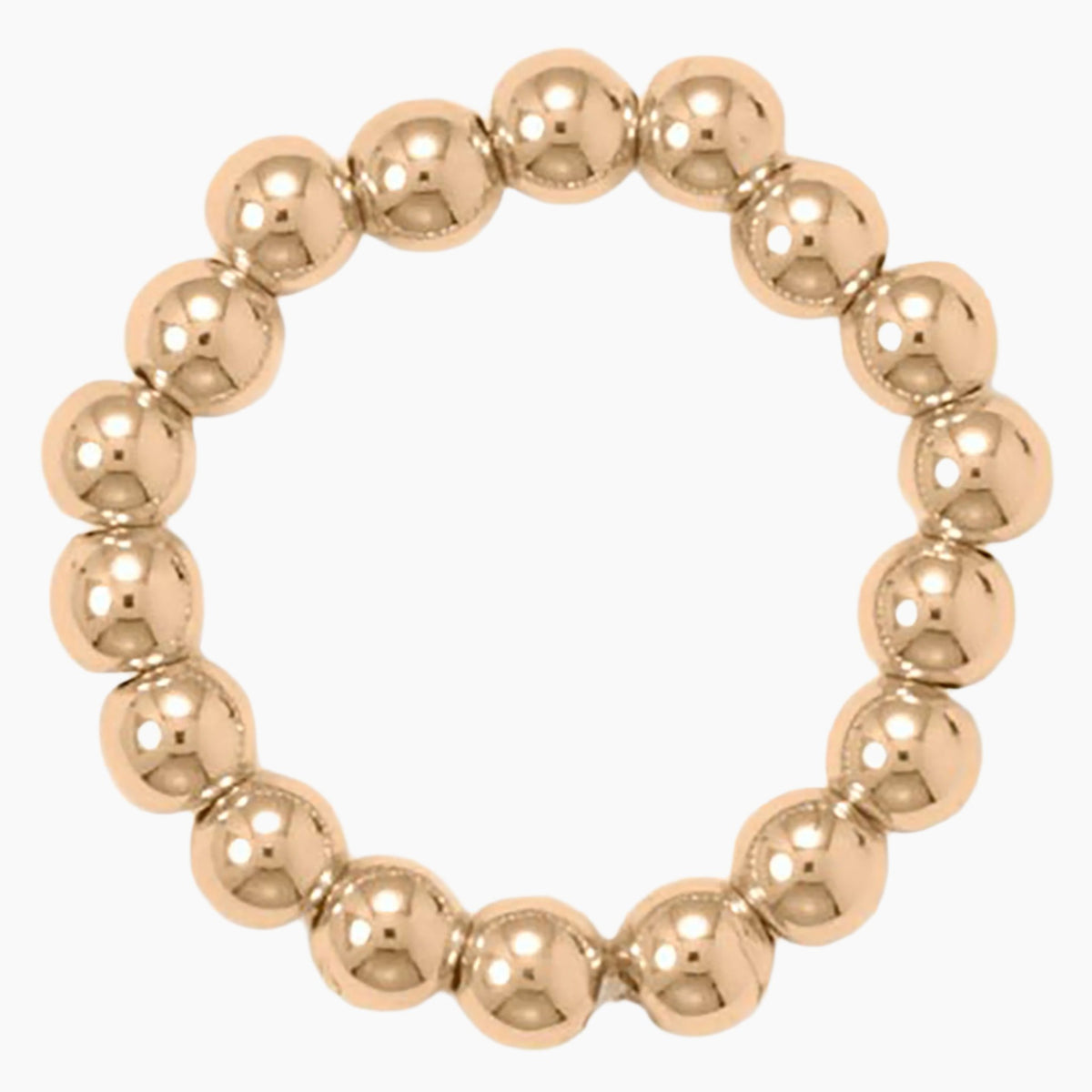 Stretch Bead Gold Toe Ring