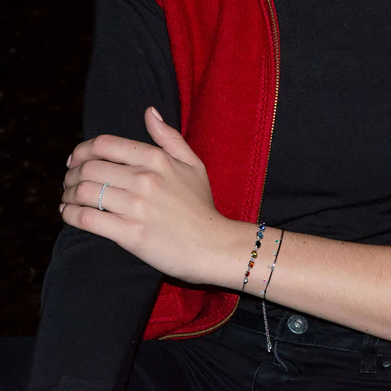 Swarovski Rainbow Crystal Bolo Bracelet
