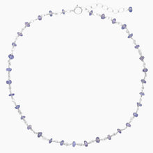 Tanzanite Bead Anklet