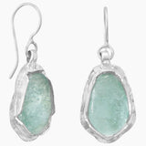 Textured Ancient Roman Glass Earrings