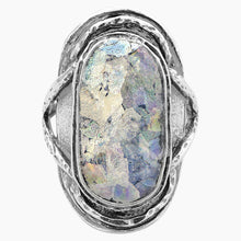 Textured Roman Glass Ring