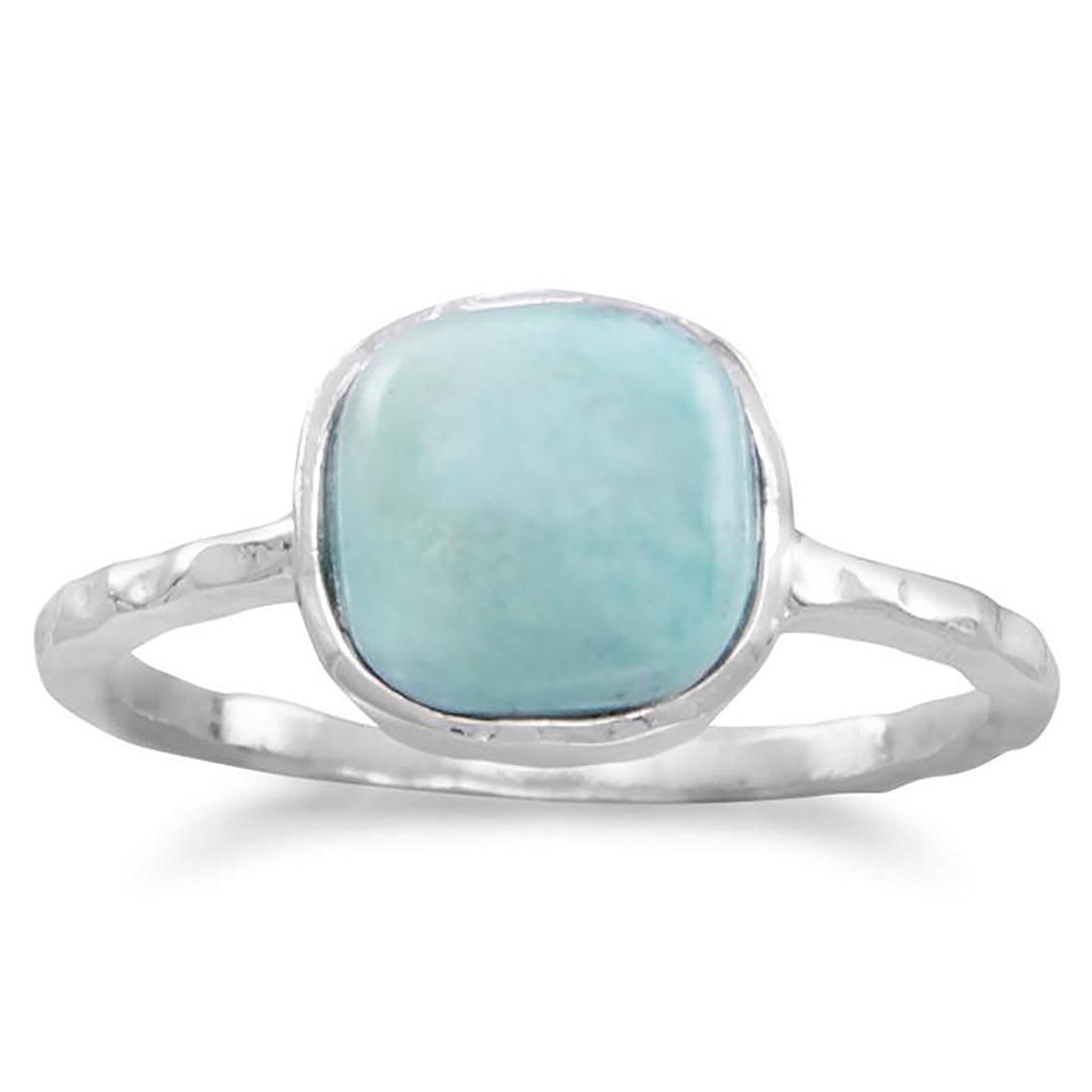 Textured Turquoise Ring