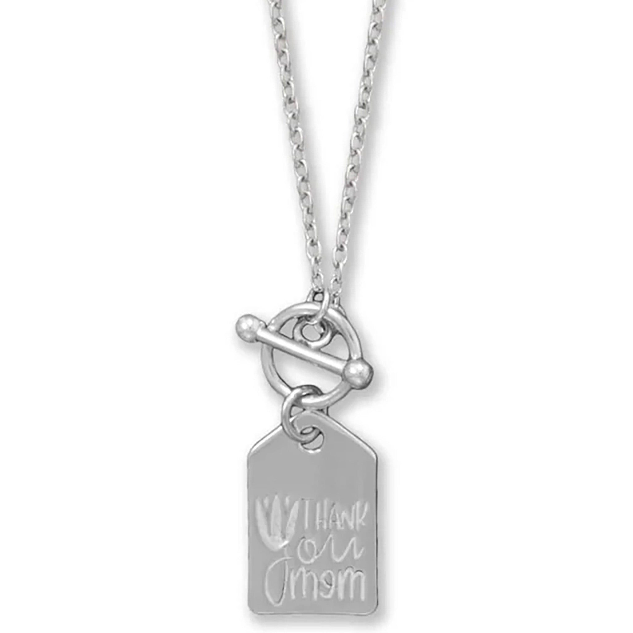 Thank You Mom Tag Necklace