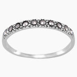 Thin Band Marcasite Ring