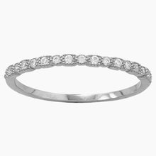 Thin Cubic Zirconia Ring