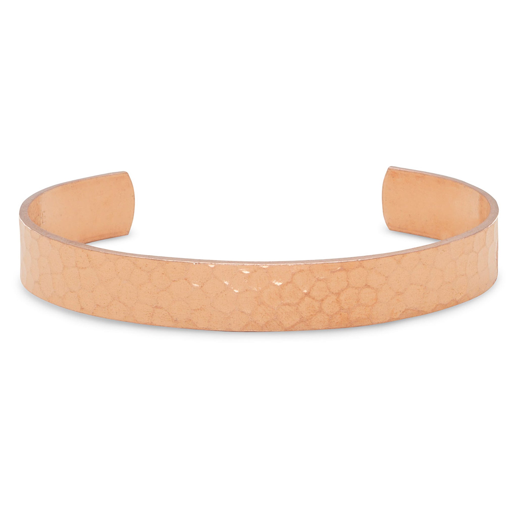 Thin Hammered Copper Cuff Bracelet