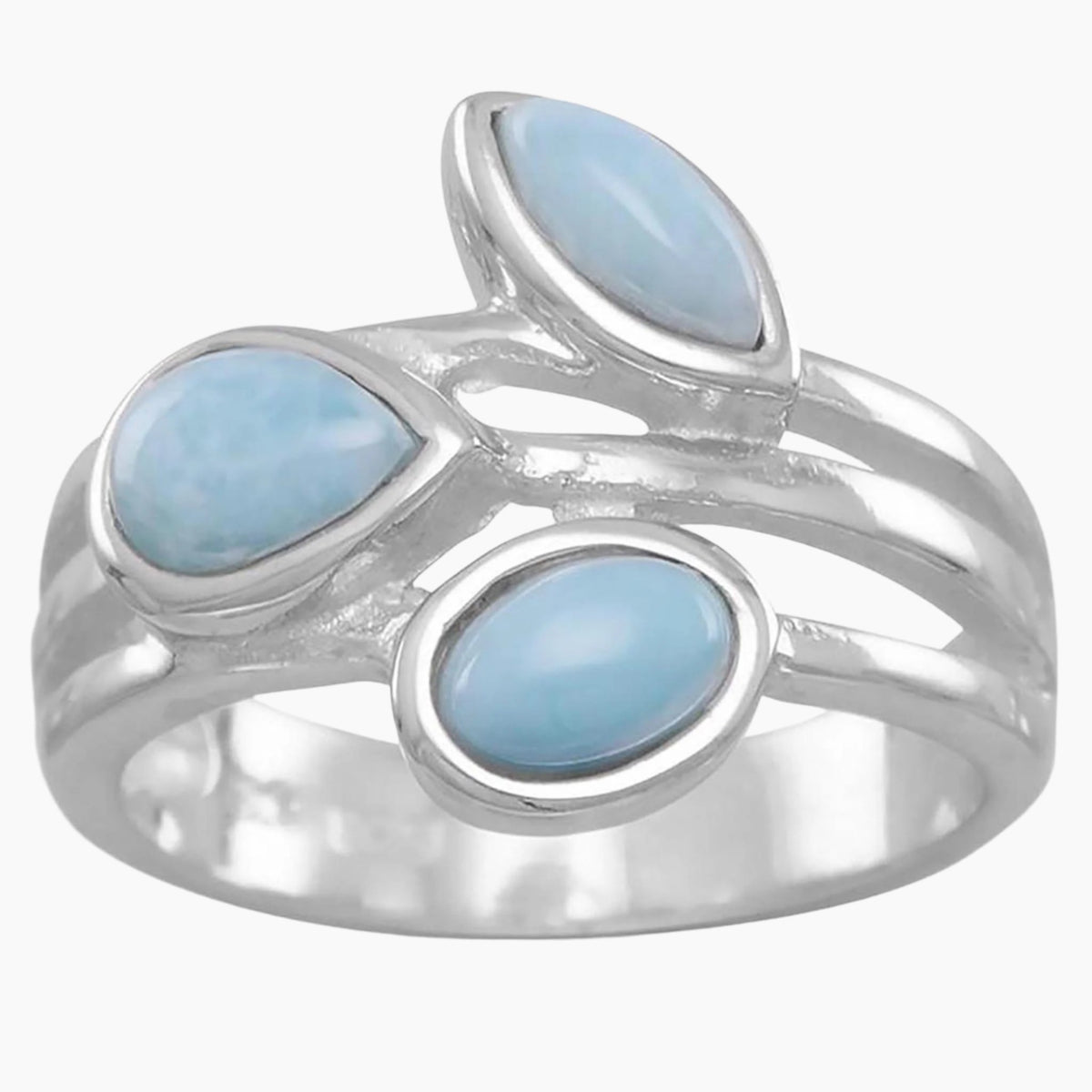 Three Piece Larimar Ring