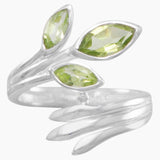 Three Piece Peridot Wrap Ring
