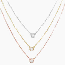 Three Strand Zirconia Necklace