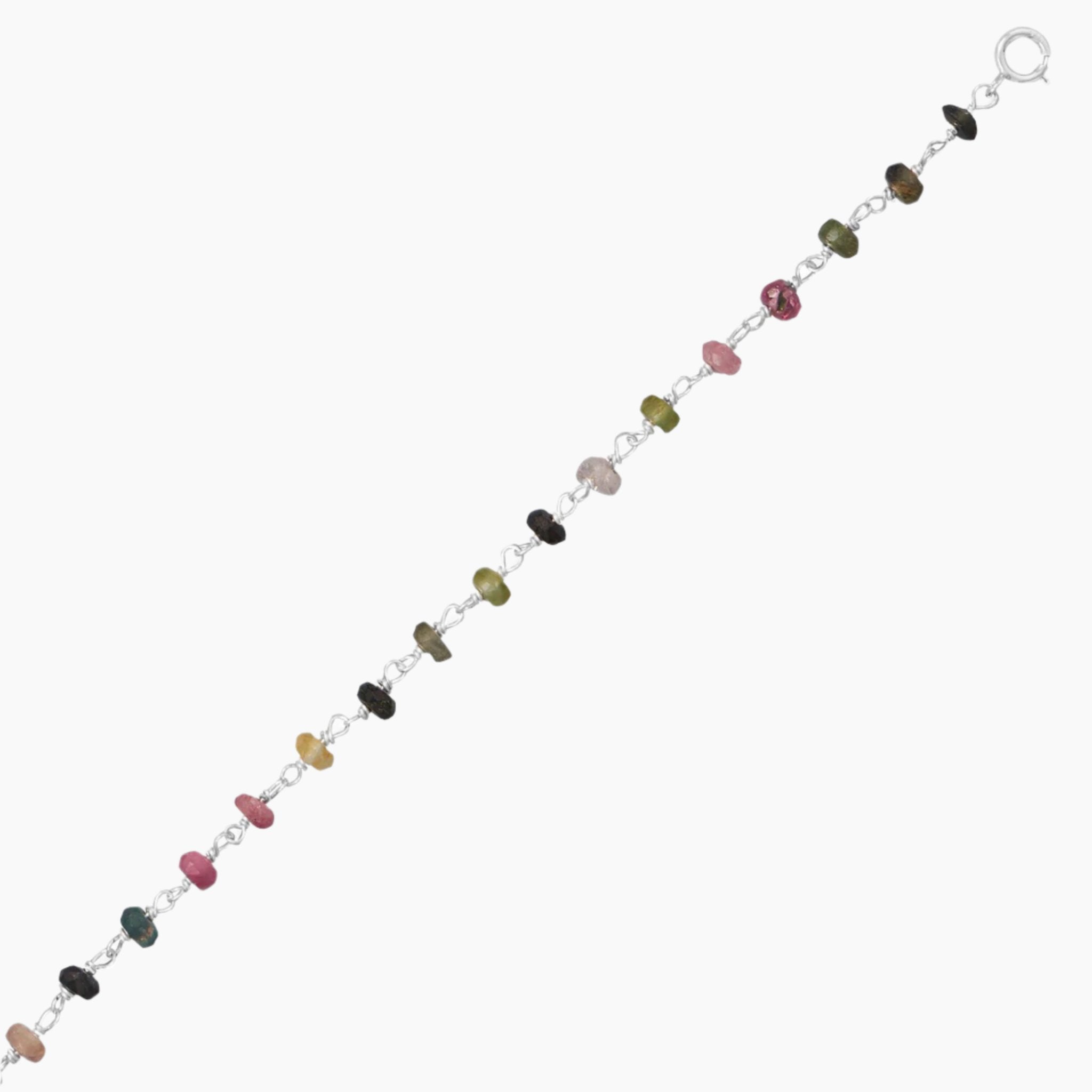 Tourmaline Bead Anklet Inline