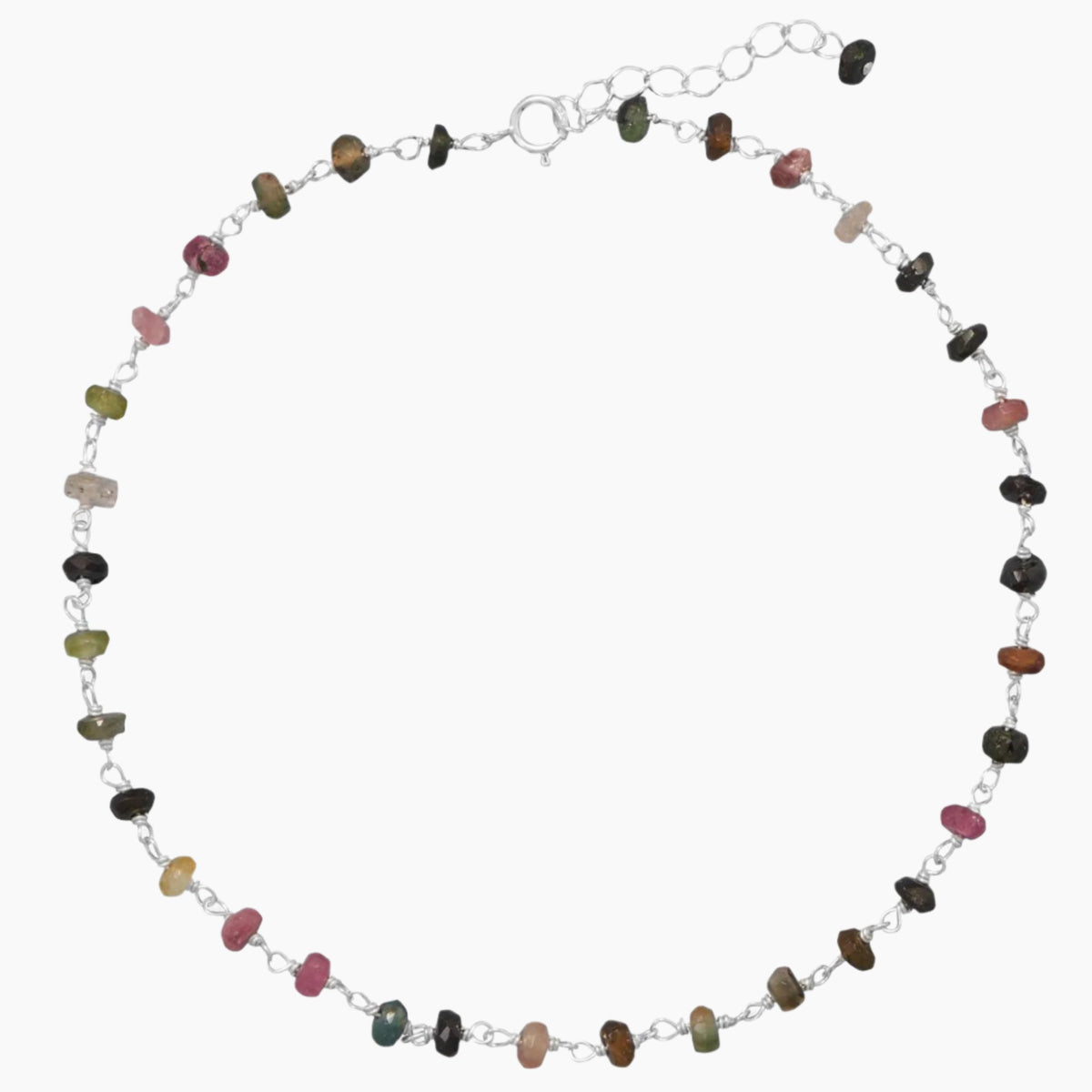 Tourmaline Bead Anklet