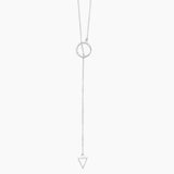Triangle End Lariat Necklace