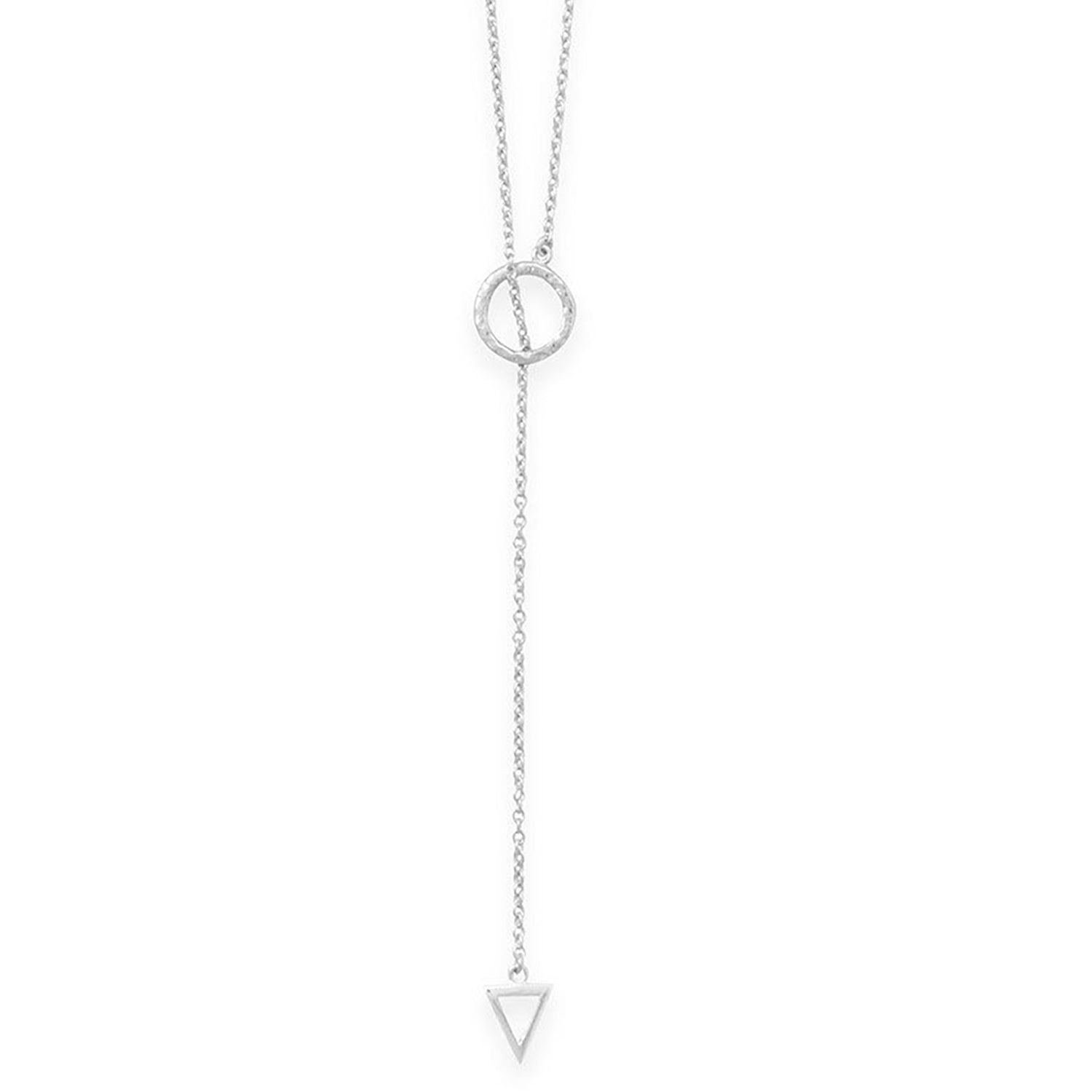 Triangle End Lariat Necklace