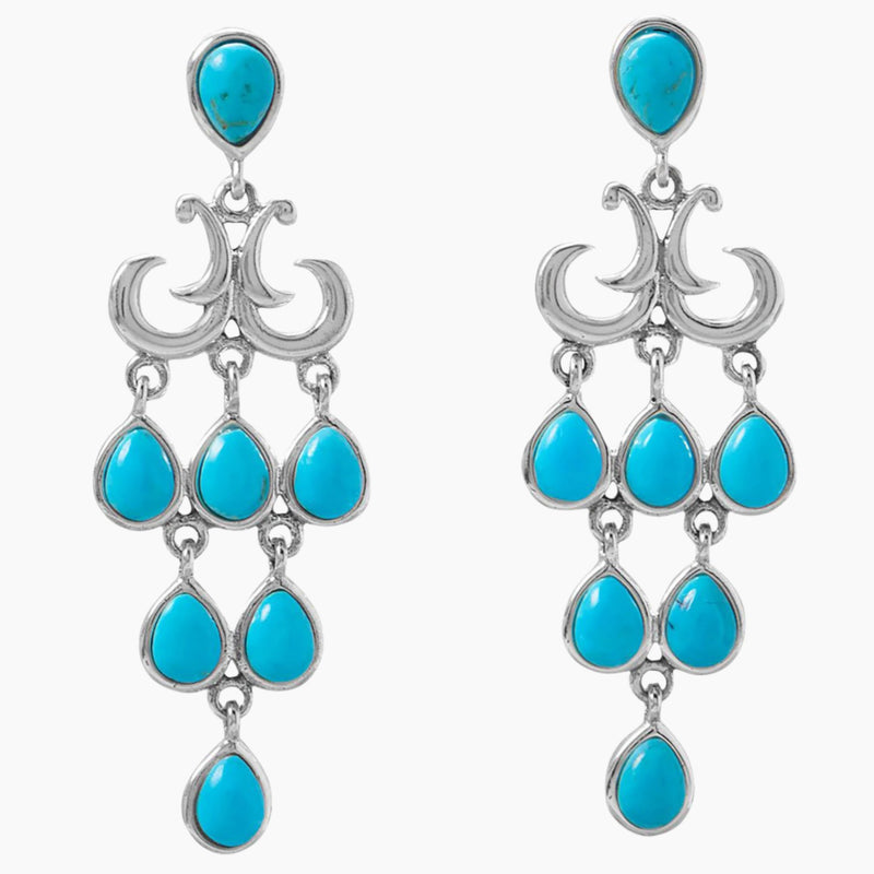 Turquoise Chandelier Earrings