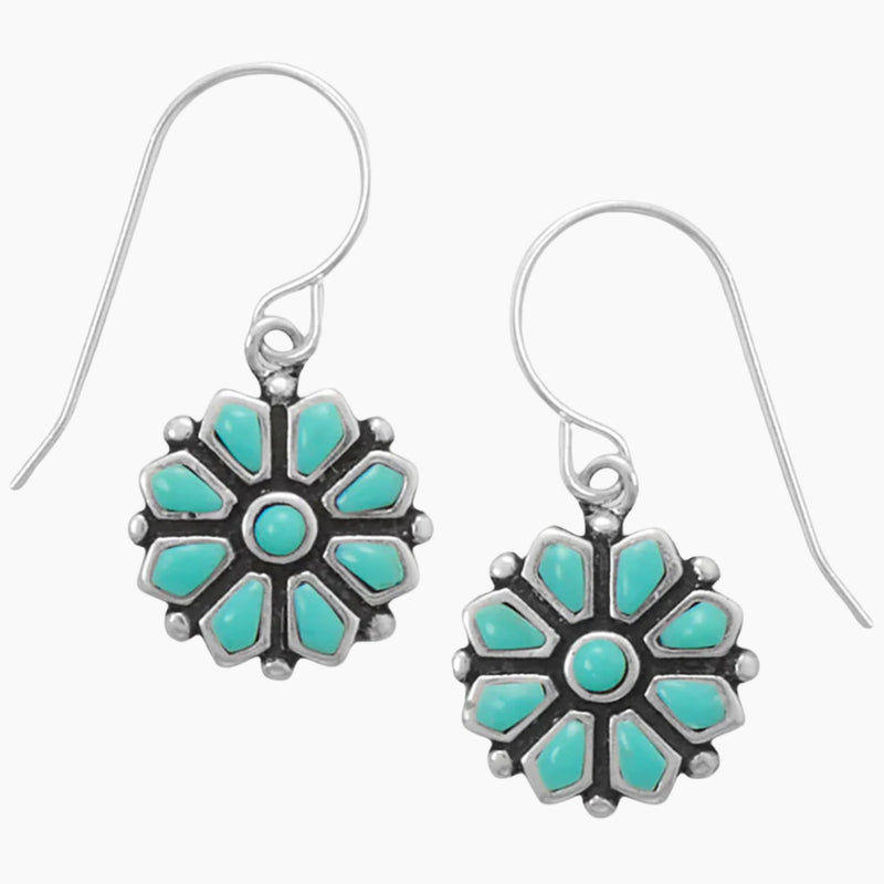 Turquoise Cluster Earrings