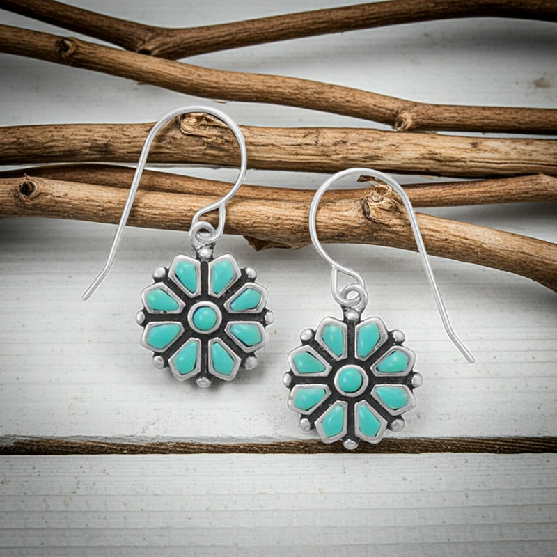 Turquoise Cluster Earrings Example