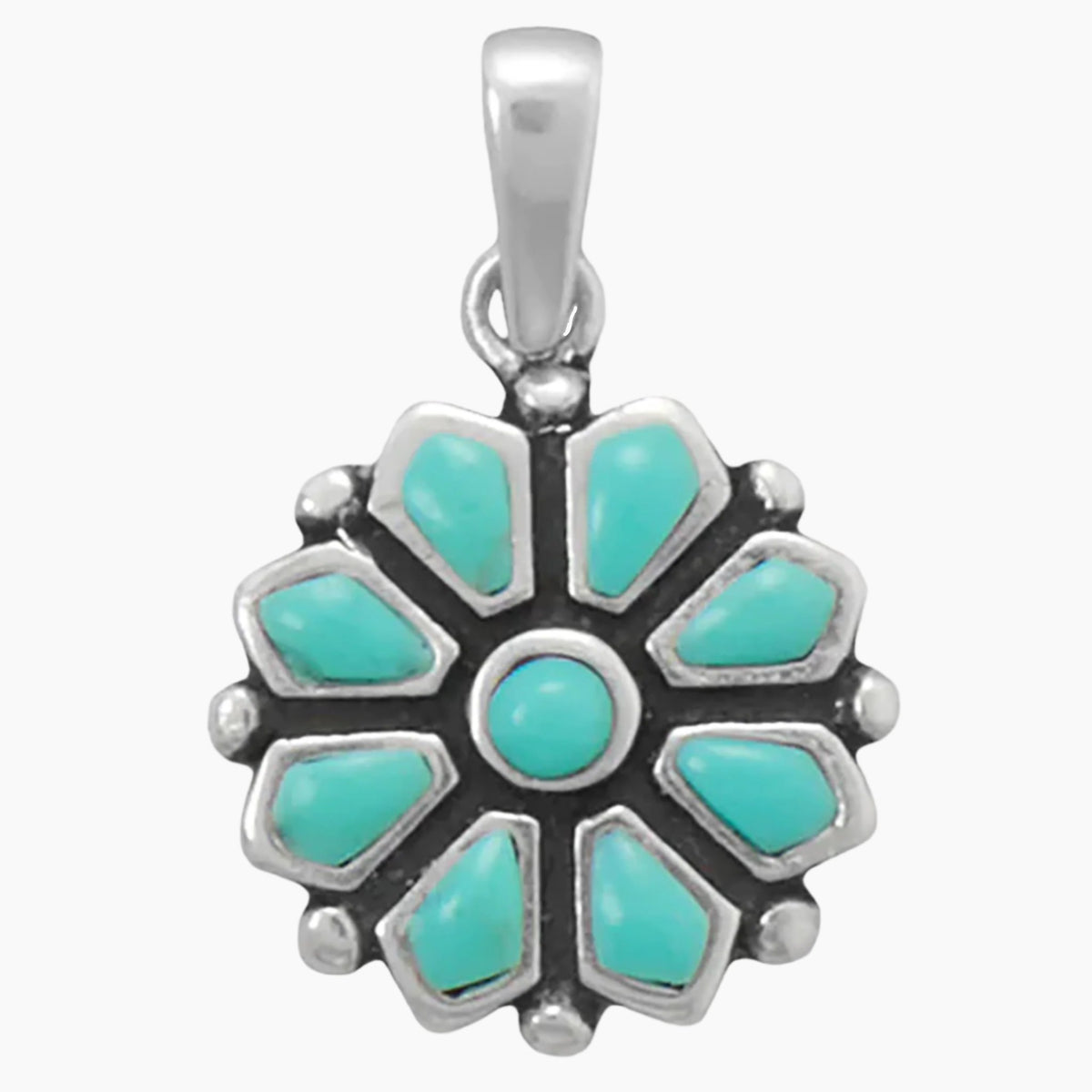 Turquoise Cluster Pendant