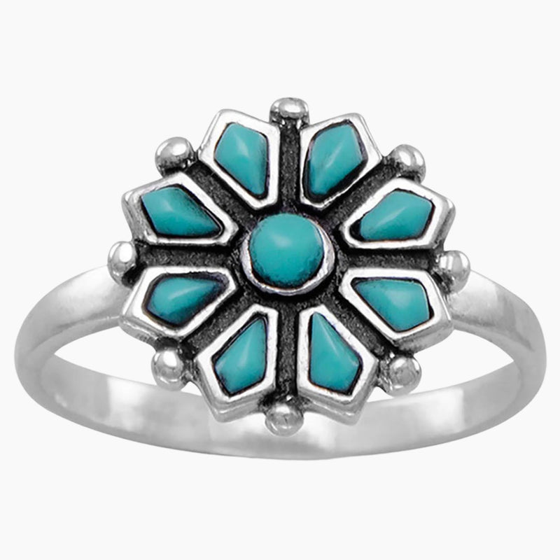 Turquoise Cluster Ring