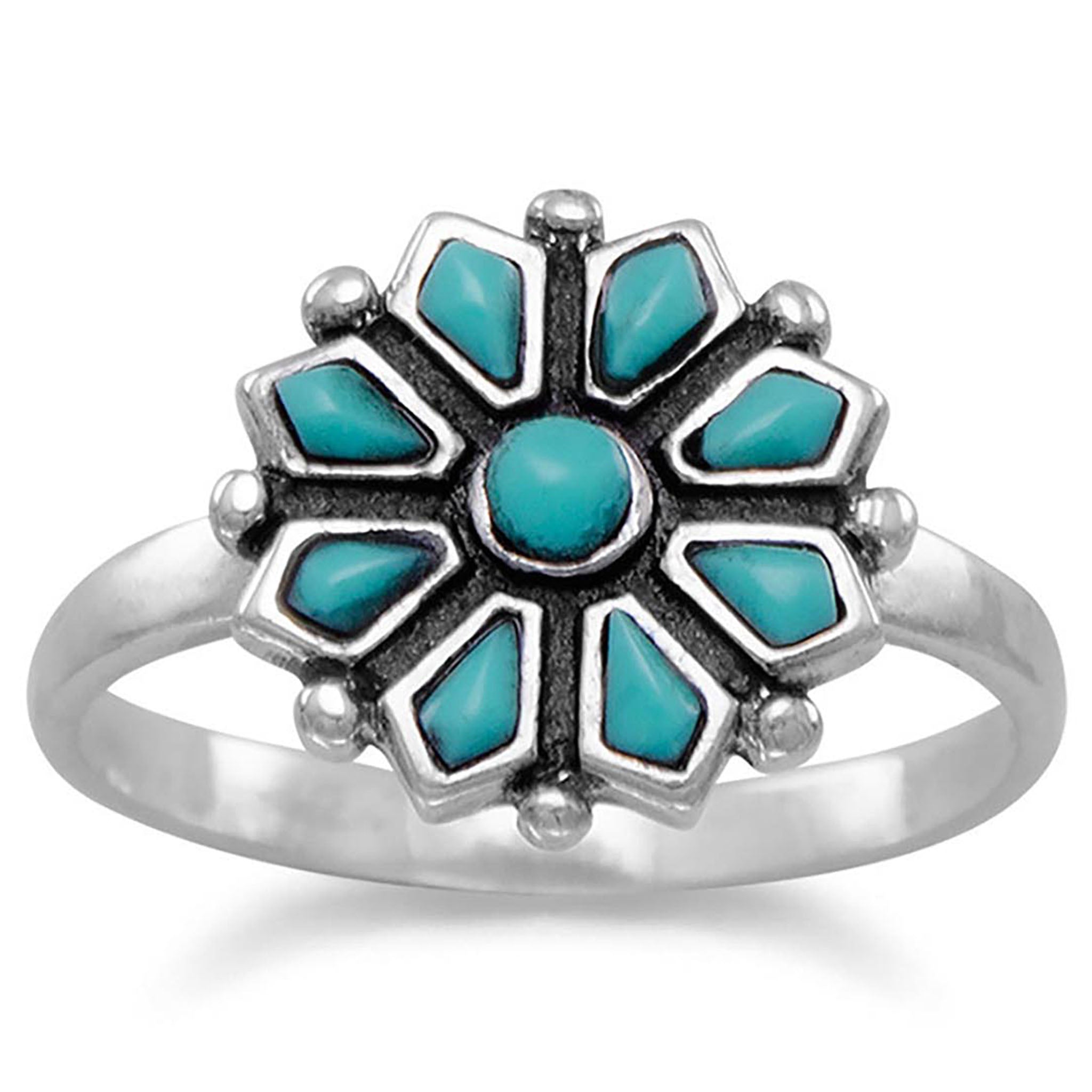 Turquoise Cluster Ring