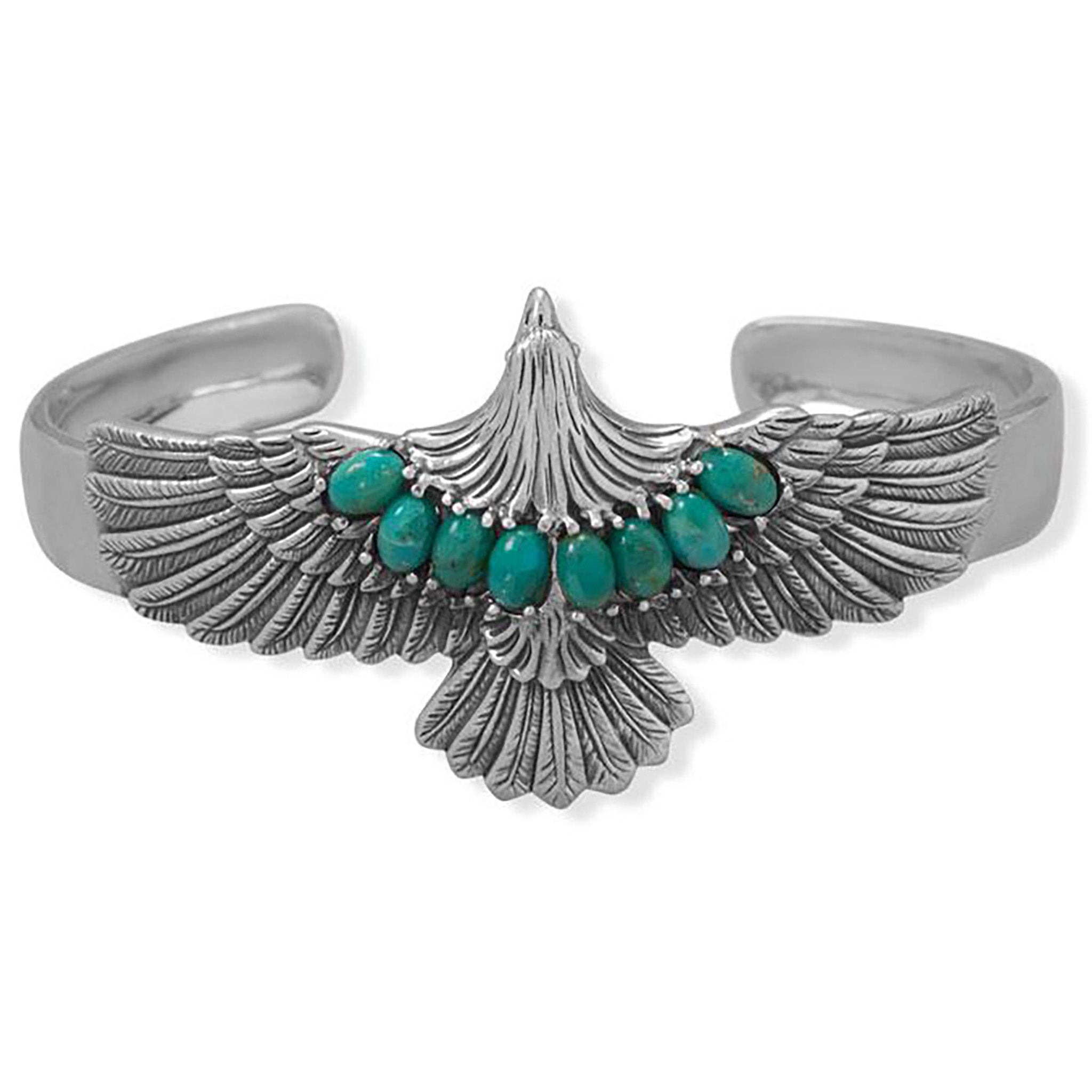Turquoise Eagle Cuff Bracelet