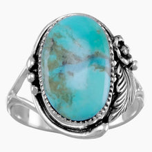 Turquoise Floral Design Ring