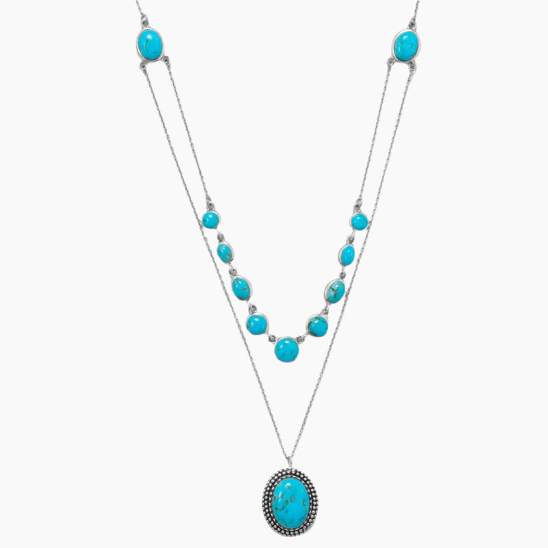 Two Strand Turquoise Necklace