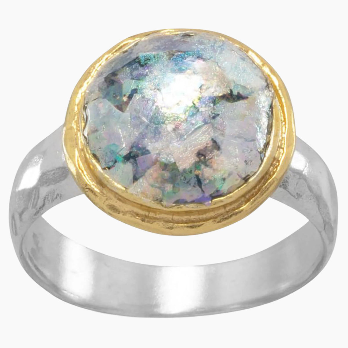 Two Tone Roman Glass Ring