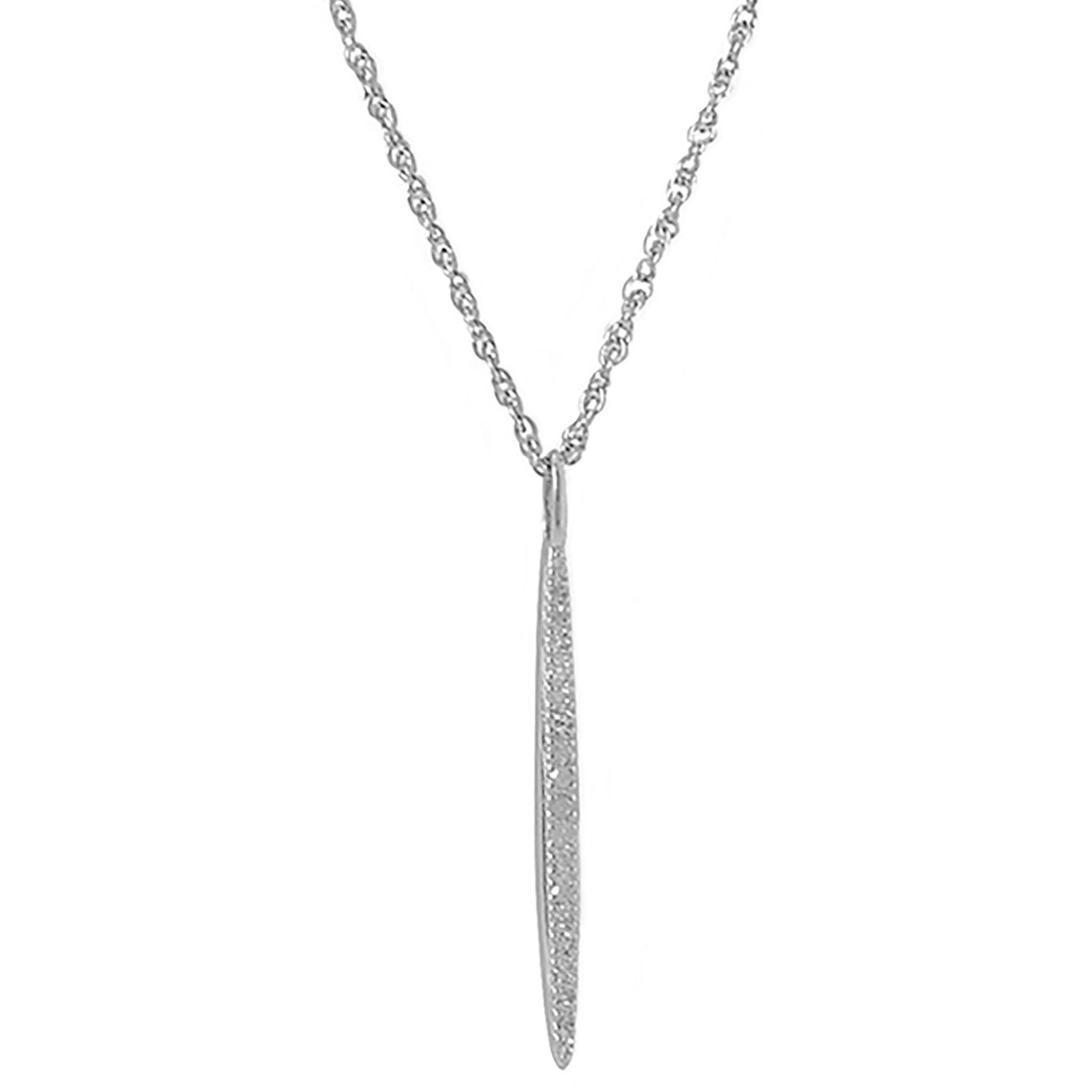 Vertical Bar Diamond Necklace
